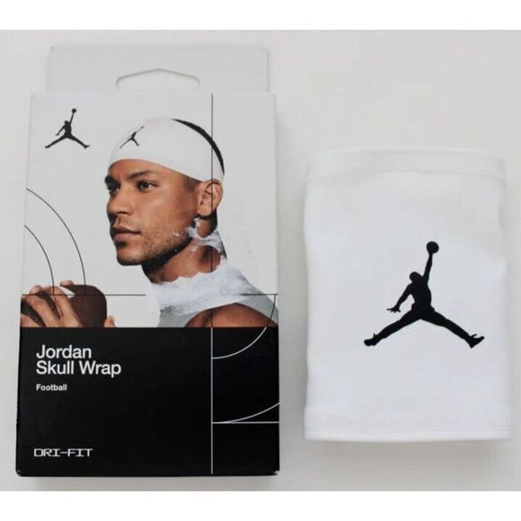 Nike 89109 Jordan Skull Wrap White/Black Adult OSFM NEW In BOX - Picture 2 of 10